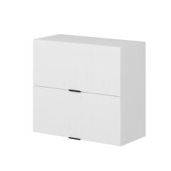 Alvinka Mutfak Modül Mbr_B Üst 2Yk1R 80-H72Cm Dolap Beyaz Beyaz