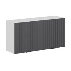 Alvinka Mutfak Modül Mbr_B Üst 2Dk1R 120-H60Cm Dolap Beyaz Antrasit Suntalam