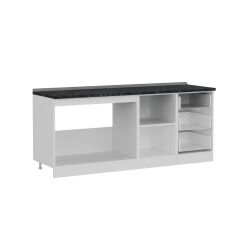 Minar 200 Cm Mutfak Dolabı Beyaz Dore 200-D2-Alt Modül