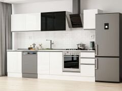 Alvinka 305X210 Cm High Gloss Mutfak Dolabı M-E80S60S45-3 High Gloss | Beyaz - Mdf