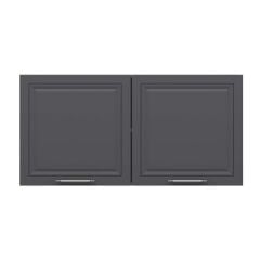 Alvinka Mutfak Modül Mbr_C Üst 2Dk1R 120-H60Cm Dolap Beyaz Antrasit Mdf