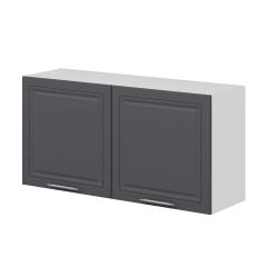 Alvinka Mutfak Modül Mbr_C Üst 2Dk1R 120-H60Cm Dolap Beyaz Antrasit Mdf