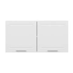 Alvinka Mutfak Modül Mbr_C Üst 2Dk1R 120-H60Cm Dolap Beyaz Beyaz Mdf