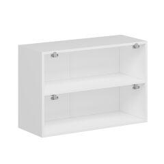 Alvinka Mutfak Modül Mbr_B Üst 2Yk1R 90-H60Cm Dolap Beyaz Antrasit Mdf