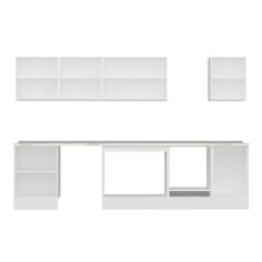 Alvinka 310X210 Cm Klasik Mebran Mutfak Dolabı M-E80S60S50-3 Mebran | Kumtaşı - Suntalam