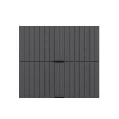 Alvinka Mutfak Modül Mbr_B Üst 2Yk1R 80-H72Cm Dolap Beyaz Antrasit Mdf