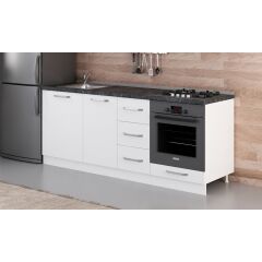 Minar 205 Cm Mutfak Dolabı Beyaz 205-B3-Alt Modül