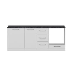 Minar 205 Cm Mutfak Dolabı Beyaz 205-B3-Alt Modül