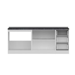 Minar 205 Cm Mutfak Dolabı Beyaz Antrasit 205-A1-Alt Modül