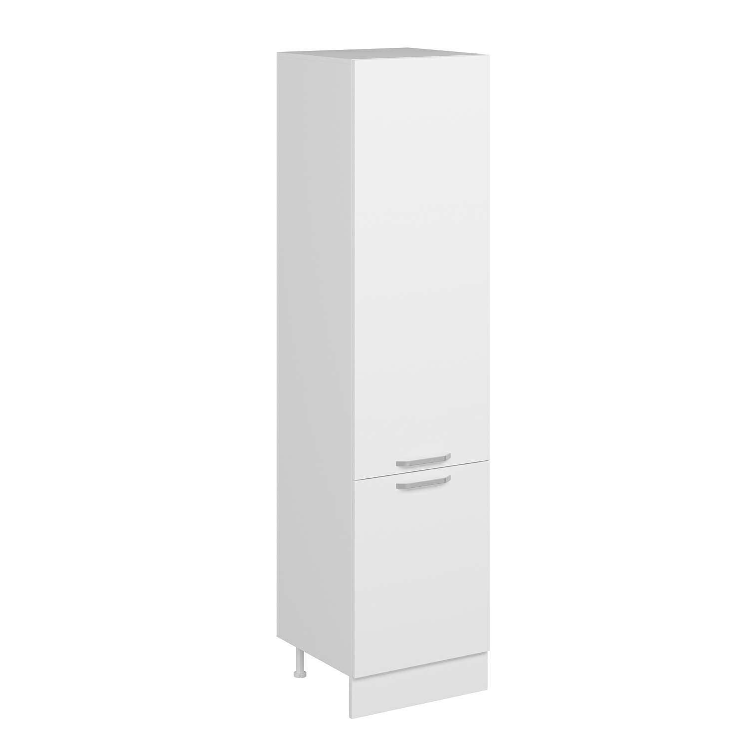 Alvinka Mutfak Modül Duz 60-H240Cm Boy Dolabı Beyaz Beyaz Mdf