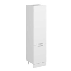 Alvinka Mutfak Modül Duz 60-H240Cm Boy Dolabı Beyaz Beyaz Mdf