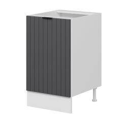 Alvinka Mutfak Modül Mbr_B Alt 1K1R 50Cm Dolap Beyaz Antrasit