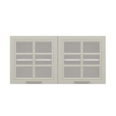 Alvinka Mutfak Modül Mbr_C Üst 2Dk1R 120-H60Cm Dolap Cam Beyaz Kumtaşı Suntalam