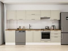 Alvinka 320X210 Cm Klasik Mebran Mutfak Dolabı M-E80S60S60-1 Mebran | Kumtaşı - Suntalam