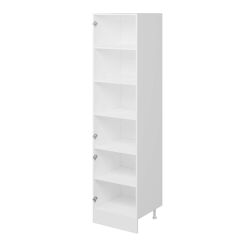 Alvinka Mutfak Modül Duz 60-H240Cm Boy Dolabı Beyaz Dore Mdf