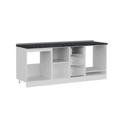 Minar 205 Cm Mutfak Dolabı Beyaz Dore 205-D3-Alt Modül