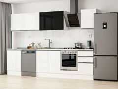 Alvinka 310X210 Cm High Gloss Mutfak Dolabı M-E80S60S50-3 High Gloss | Beyaz - Suntalam