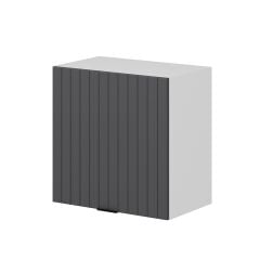 Alvinka Mutfak Modül Mbr_B Üst 1Dk 60-60-H72Cm Asp Dolap Beyaz Antrasit Mdf