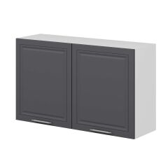 Alvinka Mutfak Modül Mbr_C Üst 2Dk1R 120-H72Cm Dolap Beyaz Antrasit Mdf