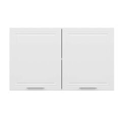 Alvinka Mutfak Modül Mbr_C Üst 2Dk1R 120-H72Cm Dolap Beyaz Beyaz Mdf