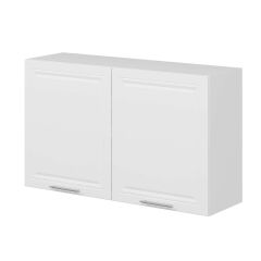 Alvinka Mutfak Modül Mbr_C Üst 2Dk1R 120-H72Cm Dolap Beyaz Beyaz Mdf