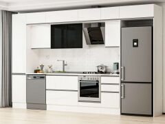 Alvinka 380X240 Cm High Gloss Mutfak Dolabı Mbb-E90B45S45-3 High Gloss | Beyaz - Suntalam