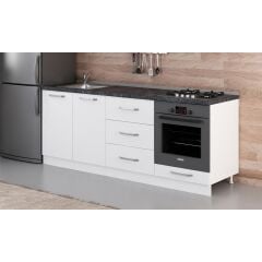 Minar 210 Cm Mutfak Dolabı Beyaz 210-B3-Alt Modül