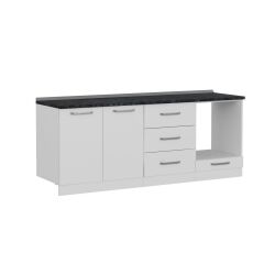 Minar 210 Cm Mutfak Dolabı Beyaz 210-B3-Alt Modül