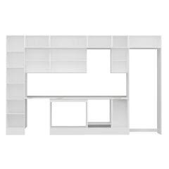 Alvinka 380X240 Cm High Gloss Mutfak Dolabı Mbb-E90B45S45-3 High Gloss | Beyaz - Mdf