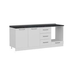 Minar 210 Cm Mutfak Dolabı Beyaz 210-B6-Alt Modül