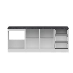 Minar 210 Cm Mutfak Dolabı Beyaz Antrasit 210-A1-Alt Modül