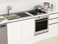 Alvinka 380X222 Cm High Gloss Mutfak Dolabı Mb-E90S40S50-3 High Gloss | Beyaz - Mdf