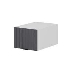 Alvinka Mutfak Modül Mbr_B Üst 1Yk 40-H30Cm Yuk Dolap Beyaz Antrasit Suntalam