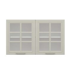 Alvinka Mutfak Modül Mbr_C Üst 2Dk1R 120-H72Cm Dolap Cam Beyaz Kumtaşı Suntalam