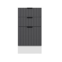 Alvinka Mutfak Modül Mbr_B Alt 3Ç1B2K Nray 45Cm Dolap Beyaz Antrasit