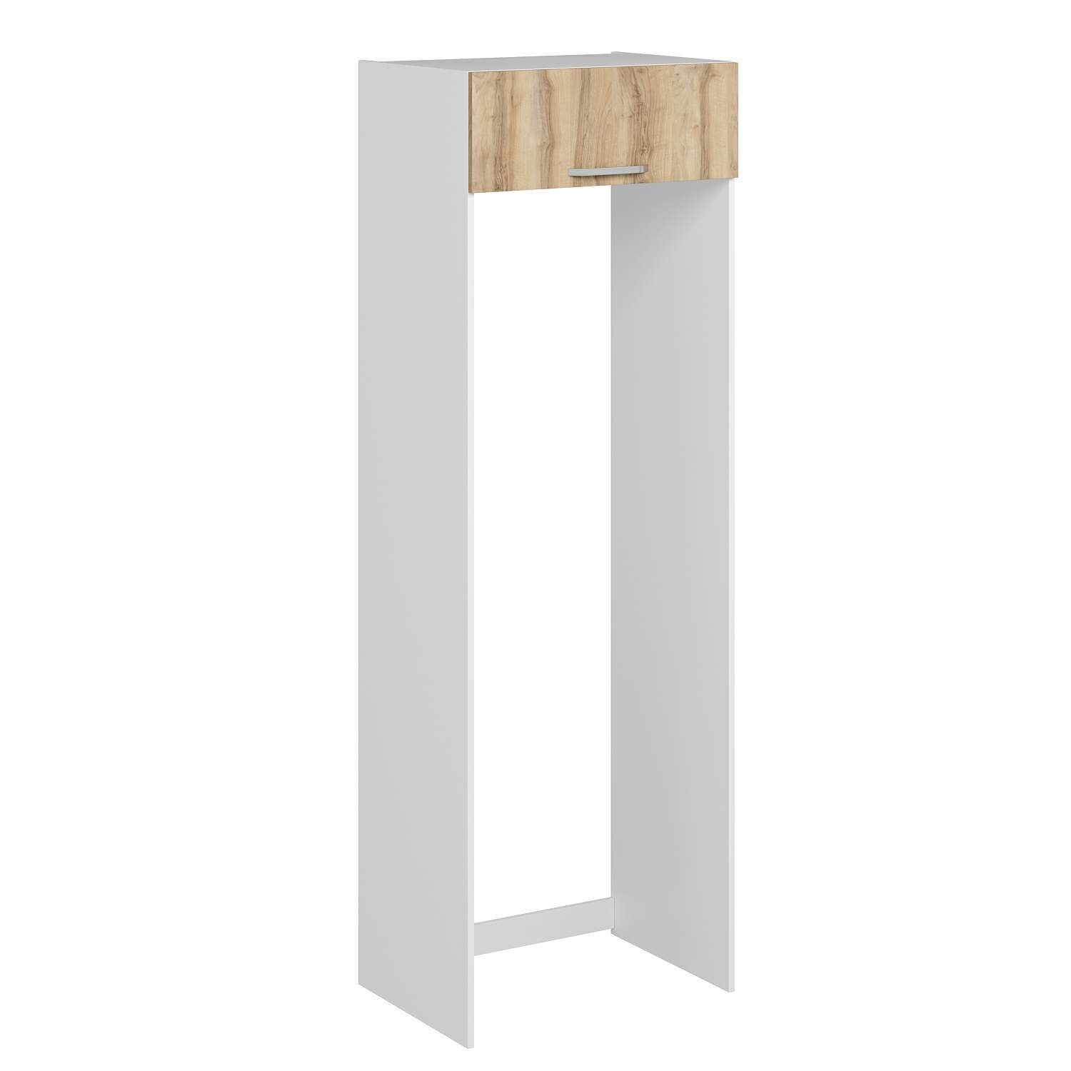 Alvinka Mutfak Modül Duz 80-H240Cm Buz Dolabı Beyaz Dore Mdf