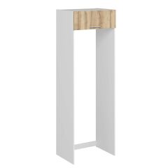 Alvinka Mutfak Modül Duz 80-H240Cm Buz Dolabı Beyaz Dore Mdf