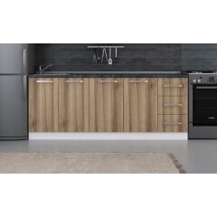 Minar 210 Cm Mutfak Dolabı Beyaz Dore 210-D2-Alt Modül