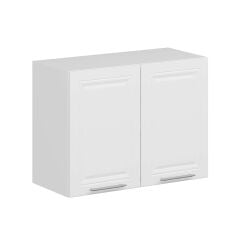 Alvinka Mutfak Modül Mbr_C Üst 2Dk1R 80-H60Cm Dolap Beyaz Beyaz Suntalam