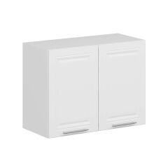 Alvinka Mutfak Modül Mbr_C Üst 2Dk1R 80-H60Cm Dolap Beyaz Beyaz Mdf