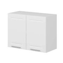 Alvinka Mutfak Modül Mbr_C Üst 2Dk1R 80-H60Cm Dolap Beyaz Beyaz Mdf