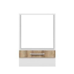 Alvinka Mutfak Modül Duz Alt 1K 60Cm Ank Dolap Beyaz Dore Mdf