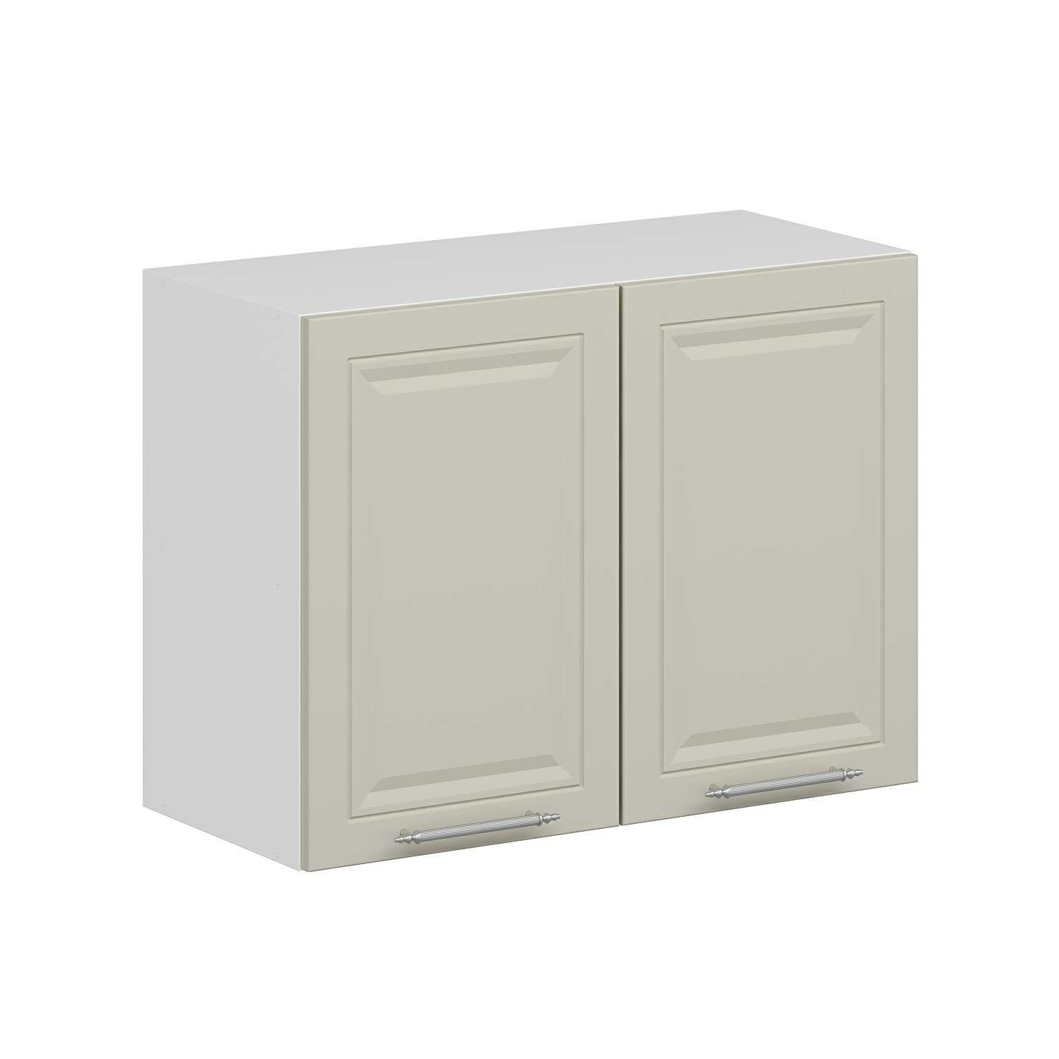 Alvinka Mutfak Modül Mbr_C Üst 2Dk1R 80-H60Cm Dolap Beyaz Kumtaşı Mdf