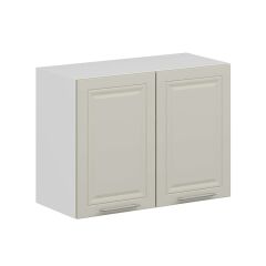 Alvinka Mutfak Modül Mbr_C Üst 2Dk1R 80-H60Cm Dolap Beyaz Kumtaşı Mdf