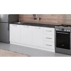 Minar 215 Cm Mutfak Dolabı Beyaz 215-B2-Alt Modül