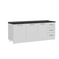 Minar 215 Cm Mutfak Dolabı Beyaz 215-B2-Alt Modül