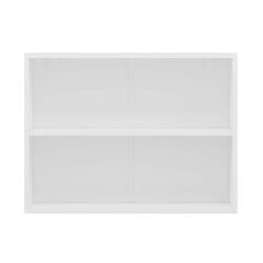 Alvinka Mutfak Modül Mbr_C Üst 2Dk1R 80-H60Cm Dolap Cam Beyaz Antrasit Mdf