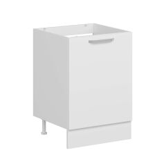 Alvinka Mutfak Modül Duz Alt 1K 60Cm Evye Dolap Beyaz Beyaz Suntalam