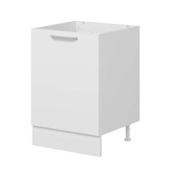 Alvinka Mutfak Modül Duz Alt 1K 60Cm Evye Dolap Beyaz Beyaz Suntalam