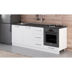 Minar 215 Cm Mutfak Dolabı Beyaz 215-B3-Alt Modül